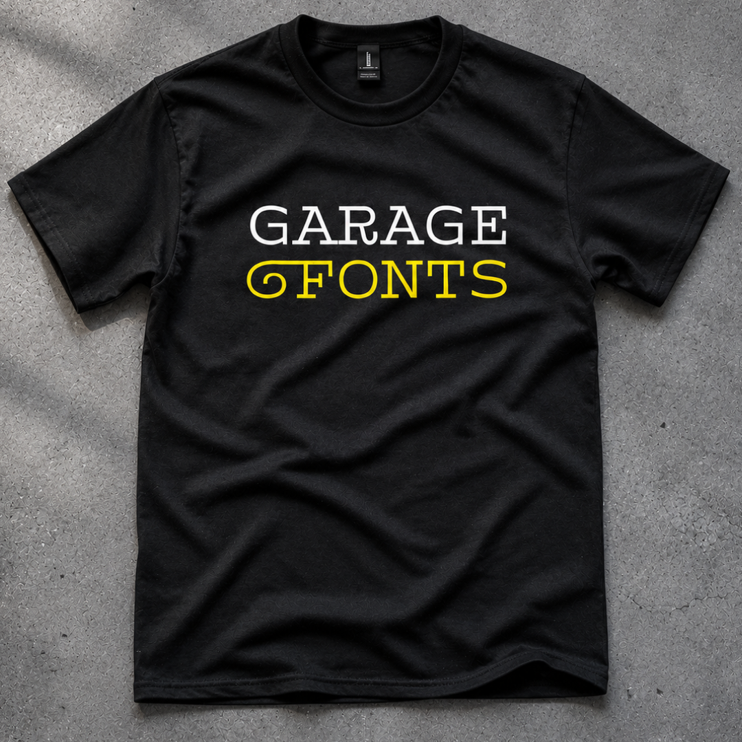 GarageFonts Logo Tee 1